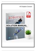 Solution Manual for Introduction to Robotics&colon; Mechanics and Control &lpar;4th Edition&rpar; by John J&period; Craig
