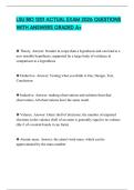 LSU BIO 1201 ACTUAL EXAM 2026 QUESTIONS WITH ANSWERS GRADED A&plus;