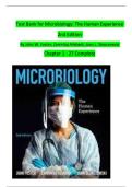 Test Bank for Microbiology&colon; The Human Experience  2nd Edition   By John W&period; Foster&semi; Zarrintaj Aliabadi&semi; Joan L&period; Slonczewski   Chapter 1 - 27 Complete 