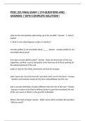 POSC 201 FINAL EXAM &vert; 274 QUESTIONS AND ANSWERS &vert; WITH COMPLETE SOLUTION&excl;&excl;