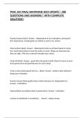 POSC 201 FINAL HAMMOND 2025 UPDATE &vert; 288 QUESTIONS AND ANSWERS &vert; WITH COMPLETE SOLUTION&excl;&excl;