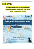 Full TEST BANK &vert; Strategic Management&colon; Concepts and Cases &ndash; Competitiveness & Globalization&comma; 14th Edition &lpar;Chapters 1&ndash;13&rpar; &vert; Hitt&comma; Ireland&comma; Hoskisson&comma; Harrison