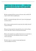 MARYVILLE NURS 620 EXAM 1 PAPER 2026 QUESTIONS WITH FULL SOLUTION GRADED A&plus;