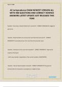 AZ Jurisprudence EXAM NEWEST VERSION ALL WITH 400 QUESTIONS AND CORRECT VERIFIED ANSWERS LATEST UPDATE JUST RELEASED THIS YEAR