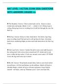 MAT LEVEL 1 ACTUAL EXAM 2026 QUESTIONS WITH ANSWERS GRADED A&plus;