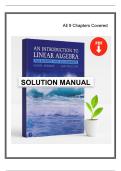 Introduction to Linear Algebra for Science and Engineering &lpar;3rd Edition&comma; Norman&rpar; &ndash; Complete Solution Manual &vert; Fully Worked Chapter Solutions