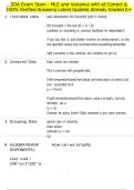 SOA Exam Stam - MLE and Variance with all Correct & 100&percnt; Verified Answers&vert; Latest Update&vert; Already Graded A&plus;