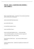 PNH 401 - QUIZ 1 &vert; QUESTIONS AND ANSWERS &vert; 100&percnt; CORRECT&excl;&excl;