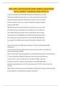 IIBA CBAP CERTIFICATION EXAM SAMPLE QUESTIONS WITH CORRECT ANSWERS 2026 RATED A&plus;