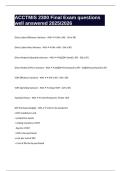 ACCTMIS 2300 Final Exam questions well answered 2025-2026