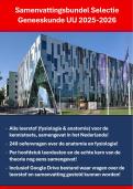 Samenvattingsbundel & Oefenvragen Selectie Geneeskunde UU 