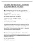 MED SURG HESI V1 EXAM Q&A 2026 STUDY GUIDE WITH VERIFIED SOLUTIONS