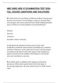 MED SURG HESI V1 EXAMINATION TEST 2026 FULL SOLVED QUESTIONS AND SOLUTIONS