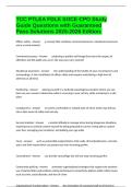 TCC PTLEA FDLE SOCE CPO Study Guide Questions with Guaranteed Pass Solutions 2025-2026 Edition&period;