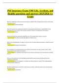 PSI Insurance Exam &lbrack;Ohio Life&comma; Accident&comma; and Health&rsqb; &vert; Verified Questions & Correct Detailed Answers &vert; Latest A&plus; Grade &vert; 2025&sol;2026 Edition