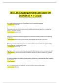 PSI Life Exam &ndash; Verified Questions & Correct Detailed Answers &lpar;2025&sol;2026 Edition&rpar; &ndash; A&plus; Grade Study Material