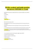 PSI Life&comma; Accident&comma; and Health Insurance Exam &vert; Verified Questions & Correct Detailed Answers &vert; Latest A&plus; Grade &vert; 2025&sol;2026 Edition