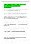 FINAL FDLE STATE EXAM 2025-2026 UPDATE WITH ALL SOLVED SOLUTIONS&period;