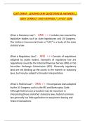 CLFP Exam &ndash; Leasing Law Questions and Answers &lpar;100&percnt; Correct and Verified&comma; Latest 2026&rpar;