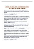 AMMO 51 MV EXAM WITH COMPLETE SOLUTIONS 100&percnt; VERIFIED LATEST UPDATE&excl;&excl;