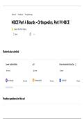 NBCE Part IV Orthopedics &vert; Practice Exam & Clinical Review &vert; Verified Study Pack