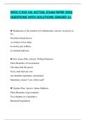 WGU C425 OA ACTUAL EXAM PAPER 2026 QUESTIONS WITH SOLUTIONS GRADED A