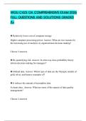 WGU C425 OA COMPREHENSIVE EXAM 2026 FULL QUESTIONS AND SOLUTIONS GRADED A&plus;