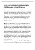 WGU D027 OBJECTIVE ASSESSMENT 2026 PERFORMANCE EVALUATION EXAM