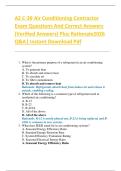 AZ C-39 Air Conditioning Contractor  Exam Questions And Correct Answers  &lpar;Verified Answers&rpar; Plus Rationale2026  Q&A&vert; Instant Download Pdf  