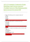 AZ L-5 Carpentry Contractor Exam  Questions And Correct Answers  &lpar;Verified Answers&rpar; Plus Rationale2026  Q&A&vert; Instant Download Pdf