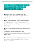 MPTC CRIMINAL INVESTIGATIONS PRACTICE EXAM 2026 UPDATED QUESTIONS AND CORRECT ANSWERS GRADED A&plus;