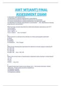 AMT MT&lpar;AMT&rpar; FINAL  ASSESSMENT EXAM