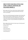 NBCOT STUDY EXAM 2026 ACTUAL EXAM SCRIPT COMPLETE QUESTIONS AND SOLUTIONS GRADED A&plus;