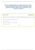 NGN ATI COMPREHENSIVE EXIT EXAM 2023 WITH LATEST  UPDATEDQUESTION AND CORRECT ANSWERS AS PER  MARKING SCHEME VERIFIED FOR GUARANTEED PASS  ALREADY GRADED A&period;