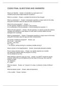 CS250 FINAL QUESTIONS AND ANSWERS