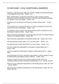 CS 250 EXAM 1 &lpar;CSU&rpar; QUESTIONS & ANSWERS