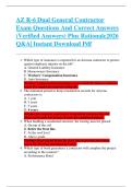 AZ R-6 Dual General Contractor  Exam Questions And Correct Answers  &lpar;Verified Answers&rpar; Plus Rationale2026  Q&A&vert; Instant Download Pdf  