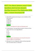 NICET Fire Alarm Systems Level II Exam  Questions And Correct Answers  &lpar;Verified Answers&rpar; Plus Rationales 2026  Q&A &vert; Instant Download Pdf 