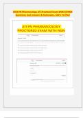 2023 PN Pharmacology ATI Proctored Exam With 60 NGN Questions And Answers & Rationales&comma; 100&percnt; Verified