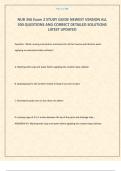 NUR 356 Exam 2 STUDY GUIDE NEWEST VERSION ALL 500 QUESTIONS AND CORRECT DETAILED SOLUTIONS LATEST UPDATED
