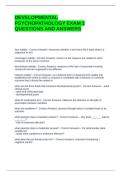 DEVELOPMENTAL PSYCHOPATHOLOGY EXAM 1 QUESTIONS AND ANSWERS