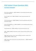 FELE Subtest 3 Exam Questions With Correct Answers&period;