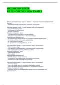 OKLAHOMA STATE PSYCHOPATHOLOGY EXAM 1 QUESTIONS AND ANSWERS &vert; VERIFIED &vert; LATEST UPDATE