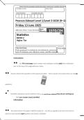 Pearson Edexcel GCSE Statistics Paper 2 &lpar;High Tier&rpar;  2025 Exam Paper &plus; Mark Scheme