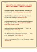 INDIANA FOR HIRE ENDORSEMENT 2026 EXAM  RATED 100&percnt; CORRECT VERIFIED ANSWERS&excl;&excl;&excl;