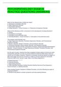PSYCHOPATHOLOGY EXAM &num;2 PRACTICE QUESTIONS &lpar;ANSWERS&rpar;