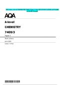 2025 AQA A-level CHEMISTRY 7405&sol;3 Paper 3 June QUESTION PAPER and MARK SCHEME Merged