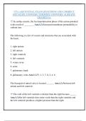 UTA A&P II FINAL EXAM QUESTIONS AND CORRECT  DETAILED ANSWERS &lpar;VERIFIED ANSWERS&rpar; ALREADY  GRADED A&plus; 