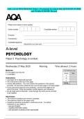 AQA A-level PSYCHOLOGY Paper 2 Psychology in context May QUESTION PAPER and MARK SCHEME Merged