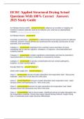 IICRC Applied Structural Drying Actual Questions With 100&percnt; Correct   Answers 2025 Study Guide